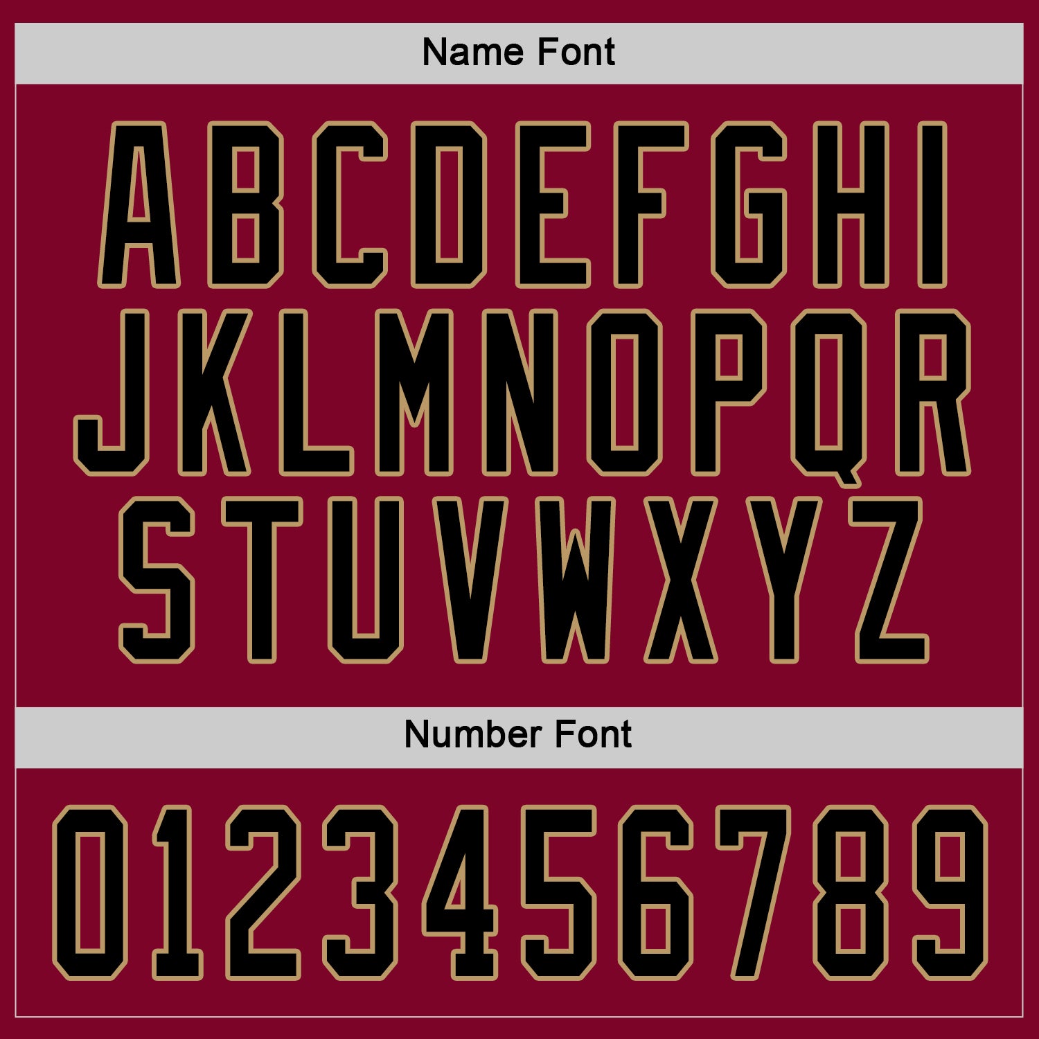 Custom Maroon Black-Old Gold Hockey Jersey view 3