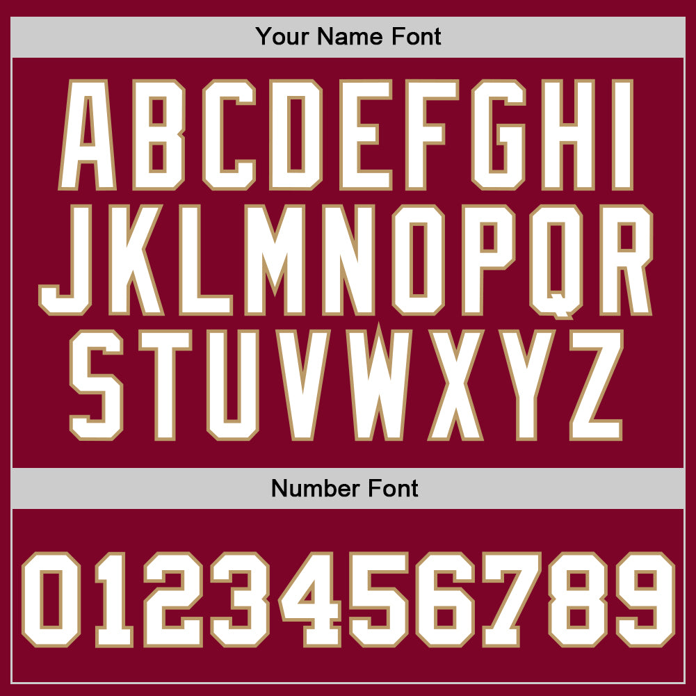 Custom Maroon White-Old Gold Authentic Throwback Basketball Jersey view 3