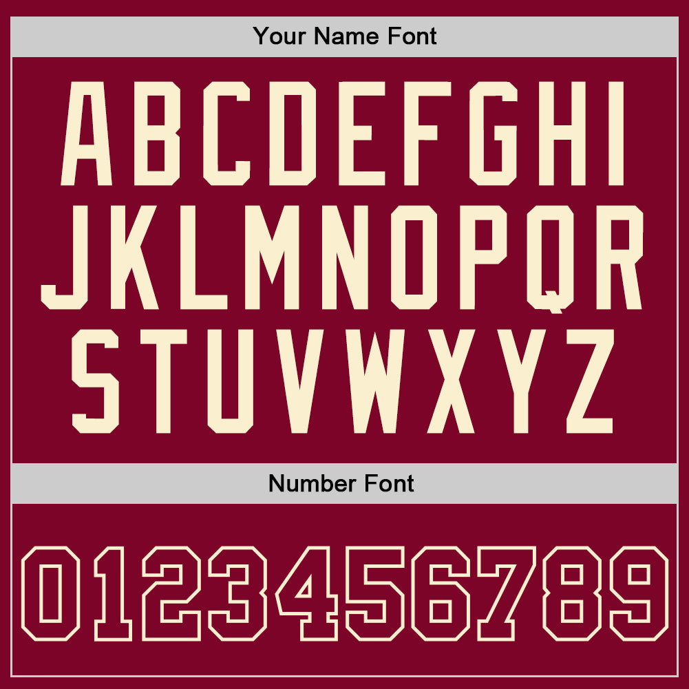 Custom Maroon Maroon-Cream Authentic Throwback Basketball Jersey view 3