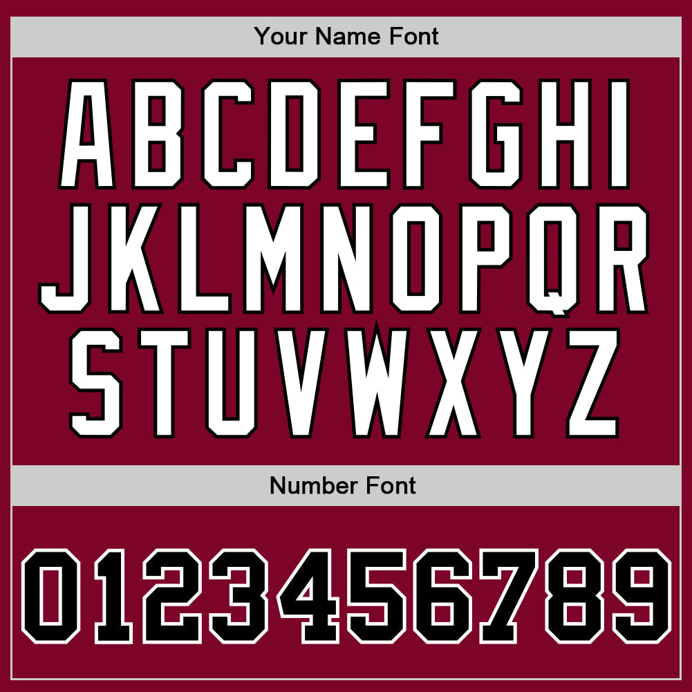 Custom Maroon Black-White Authentic Throwback Basketball Jersey view 3