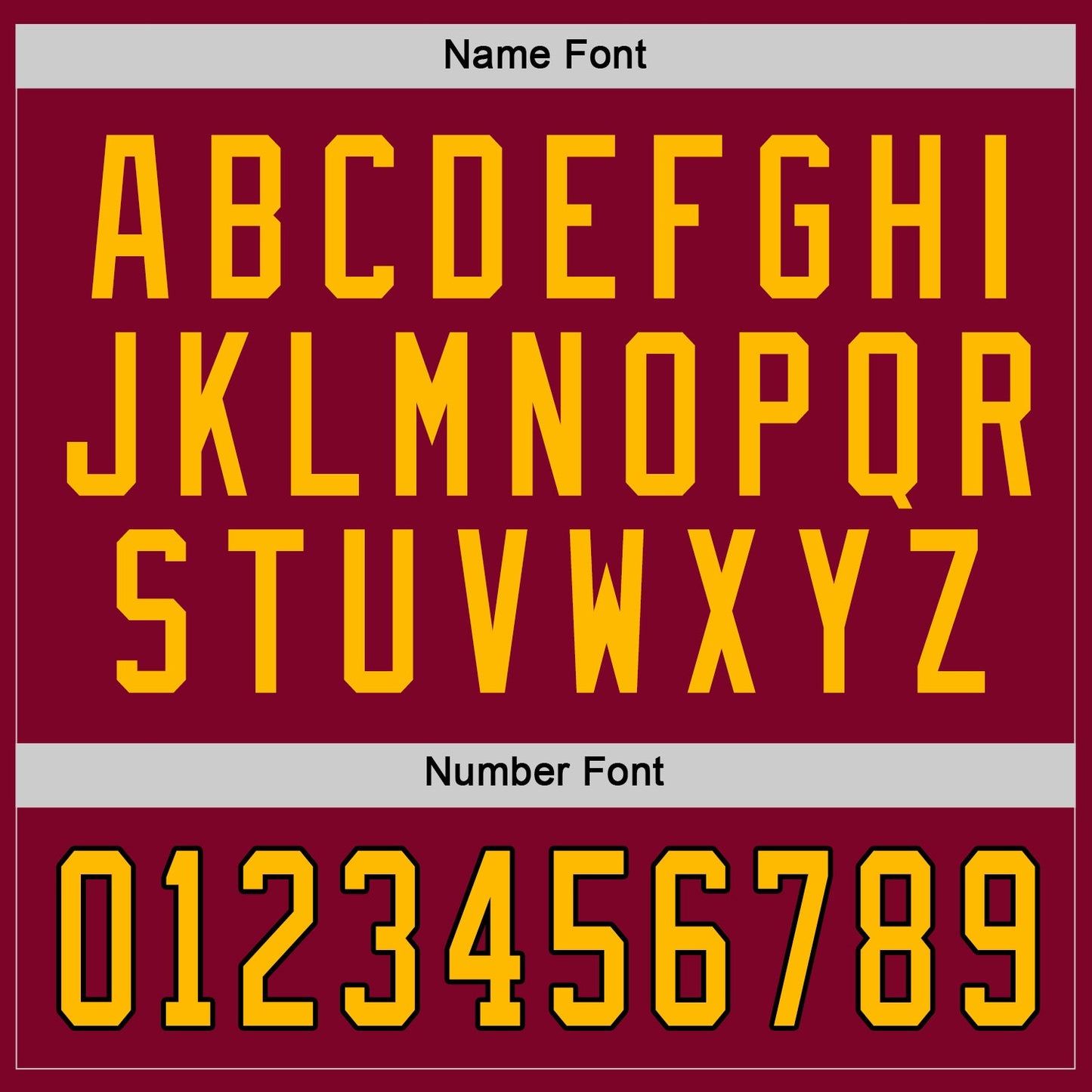 Custom Maroon Gold-Black Hockey Jersey view 3