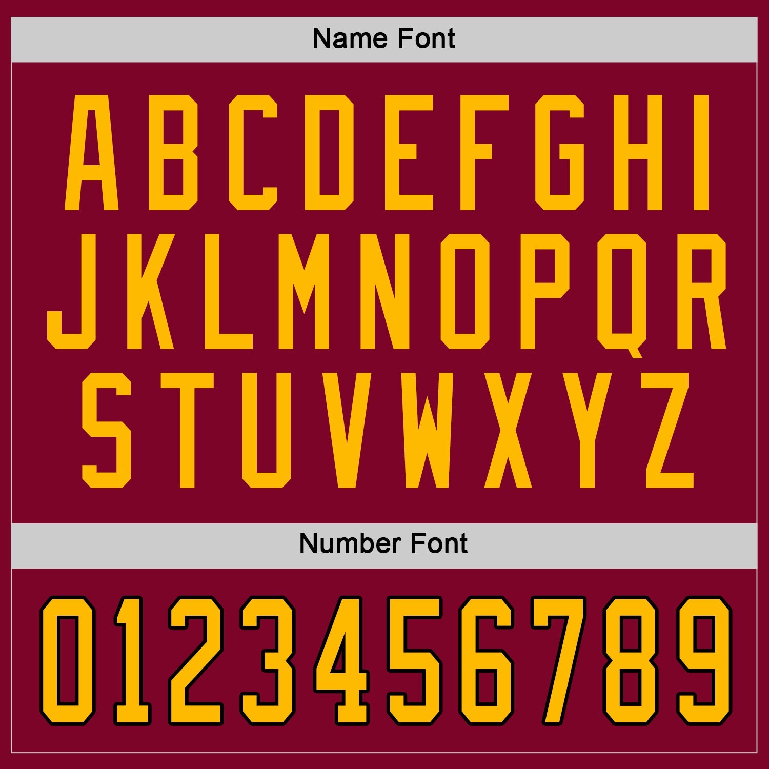 Custom Maroon Gold-Black Hockey Jersey view 3
