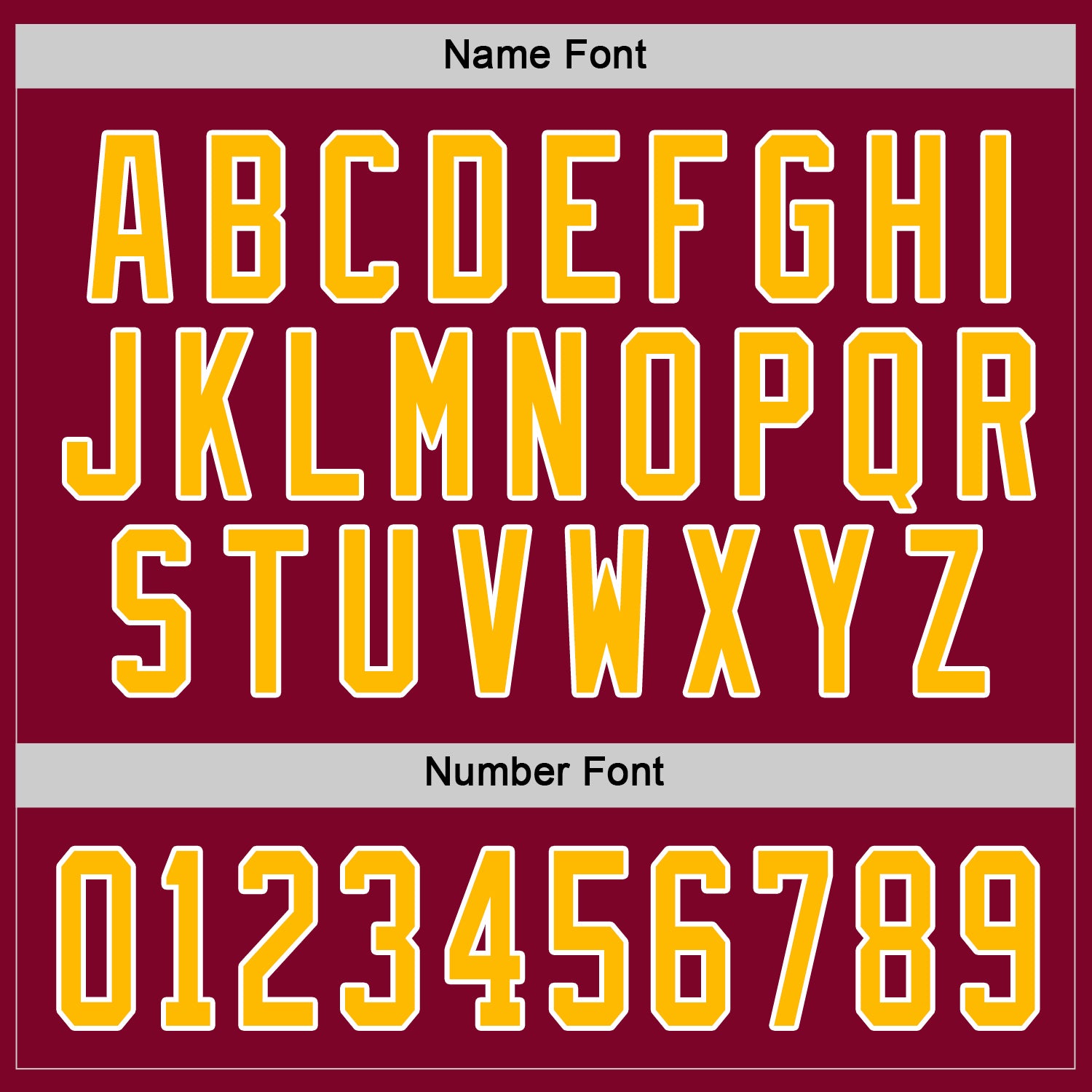 Custom Maroon Gold-White Hockey Jersey view 4