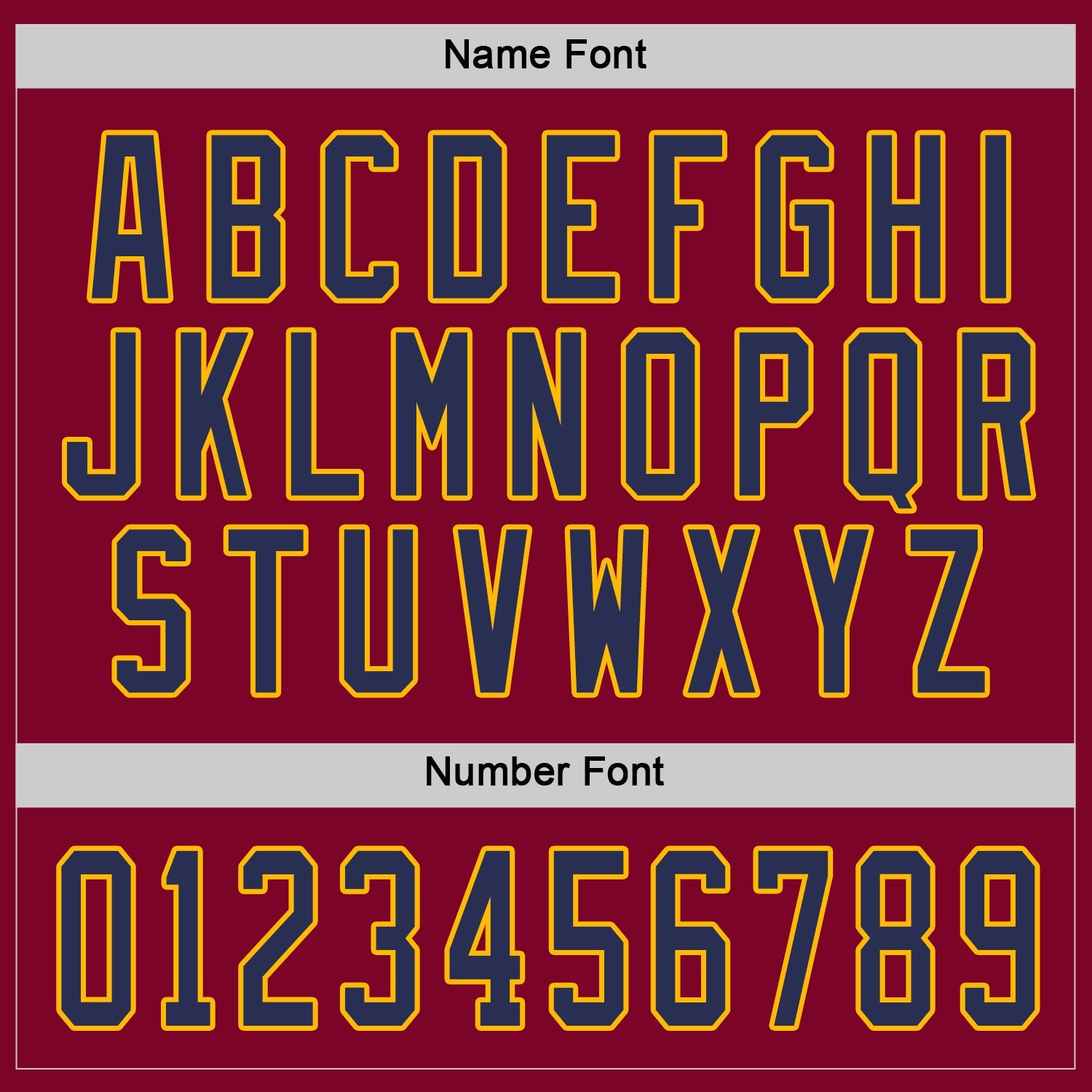 Custom Maroon Navy-Gold Hockey Jersey view 4