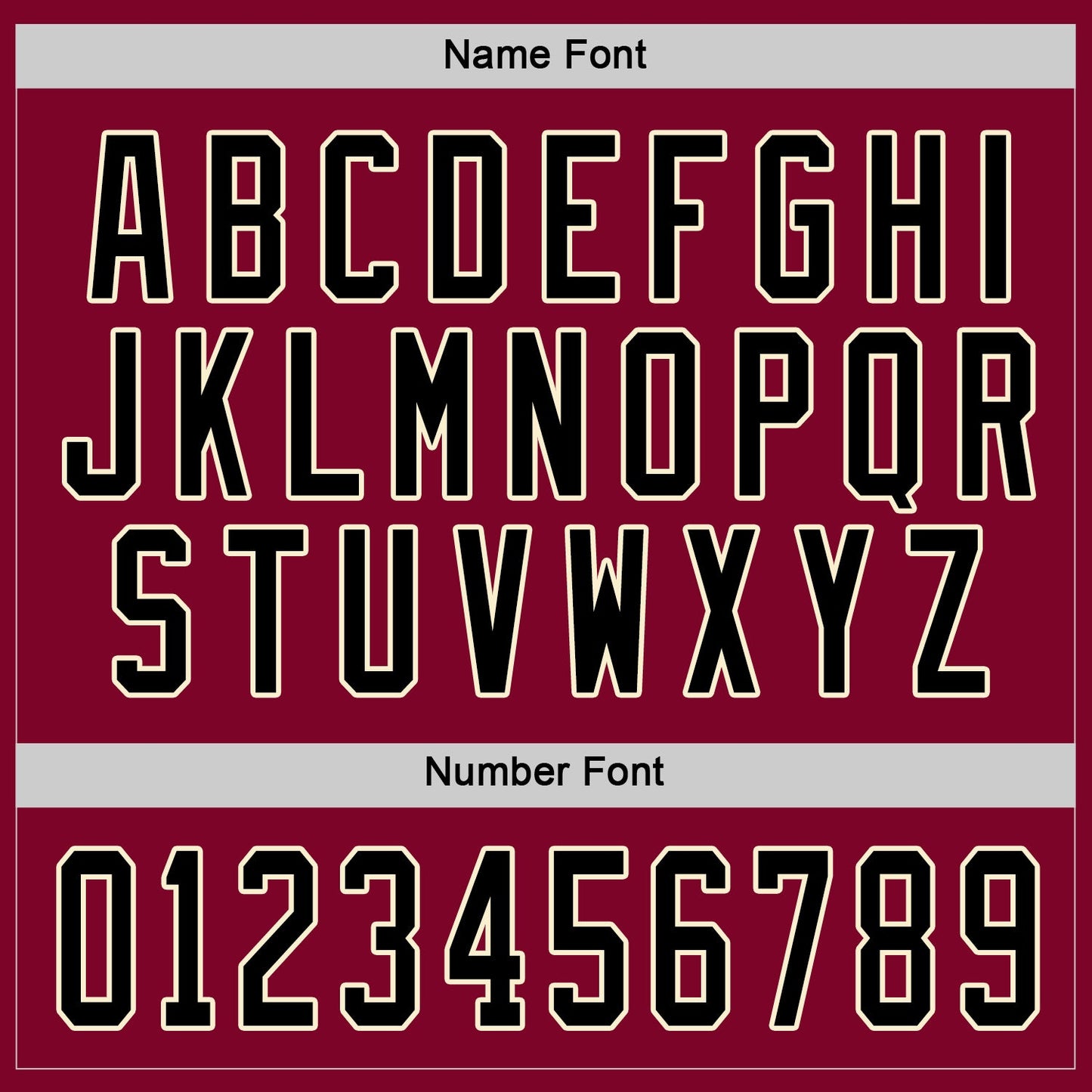 Custom Maroon Black-Cream Hockey Jersey view 4