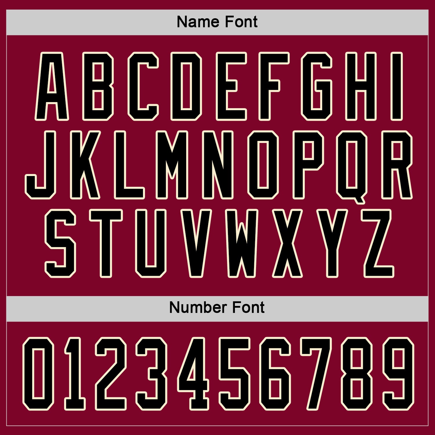 Custom Maroon Black-Cream Hockey Jersey view 4