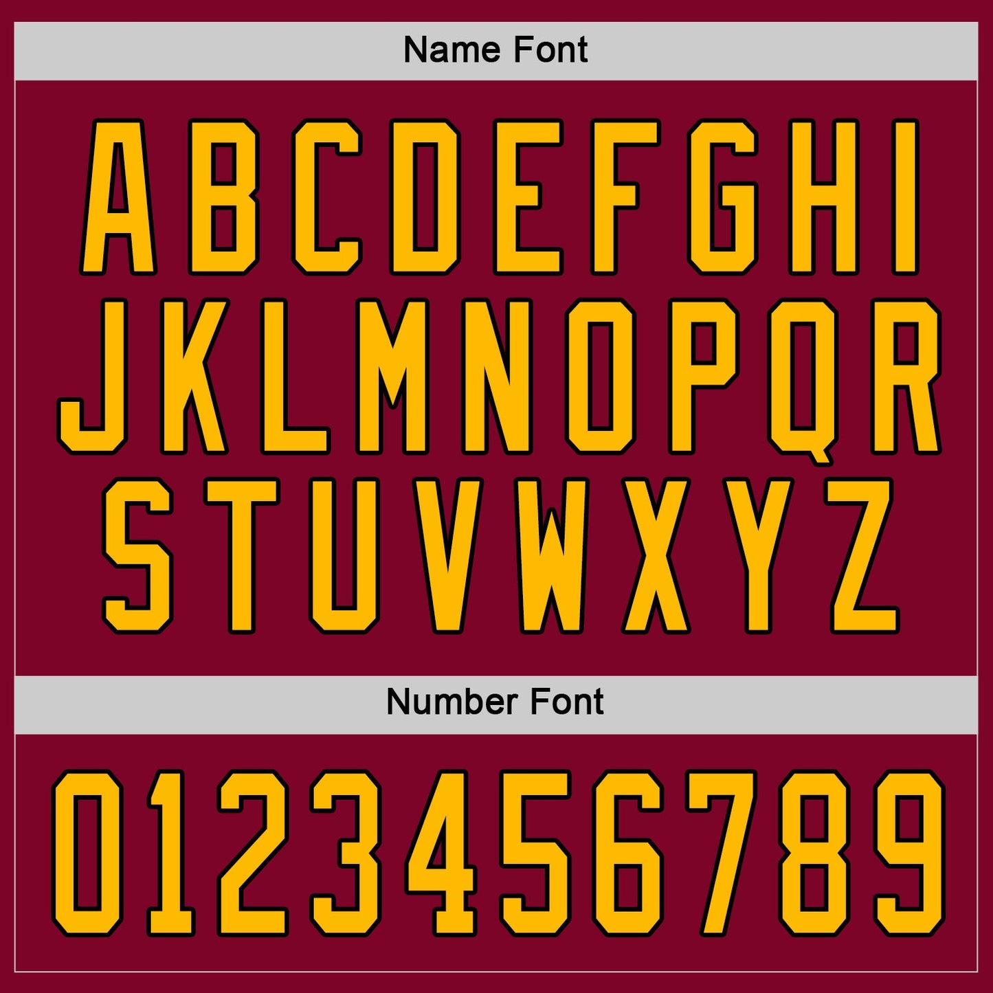 Custom Maroon Gold-Black Hockey Jersey view 4
