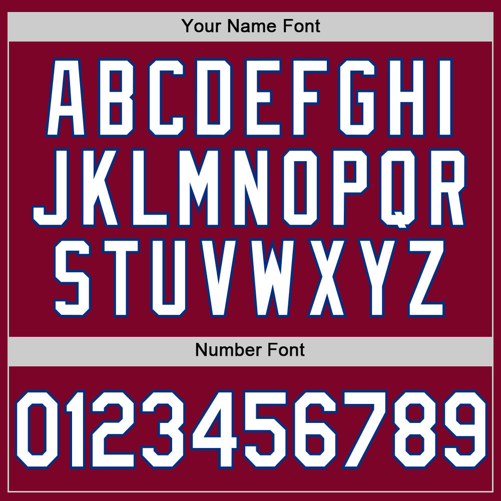 Custom Maroon White-Royal Authentic Throwback Baseball Jersey view 5
