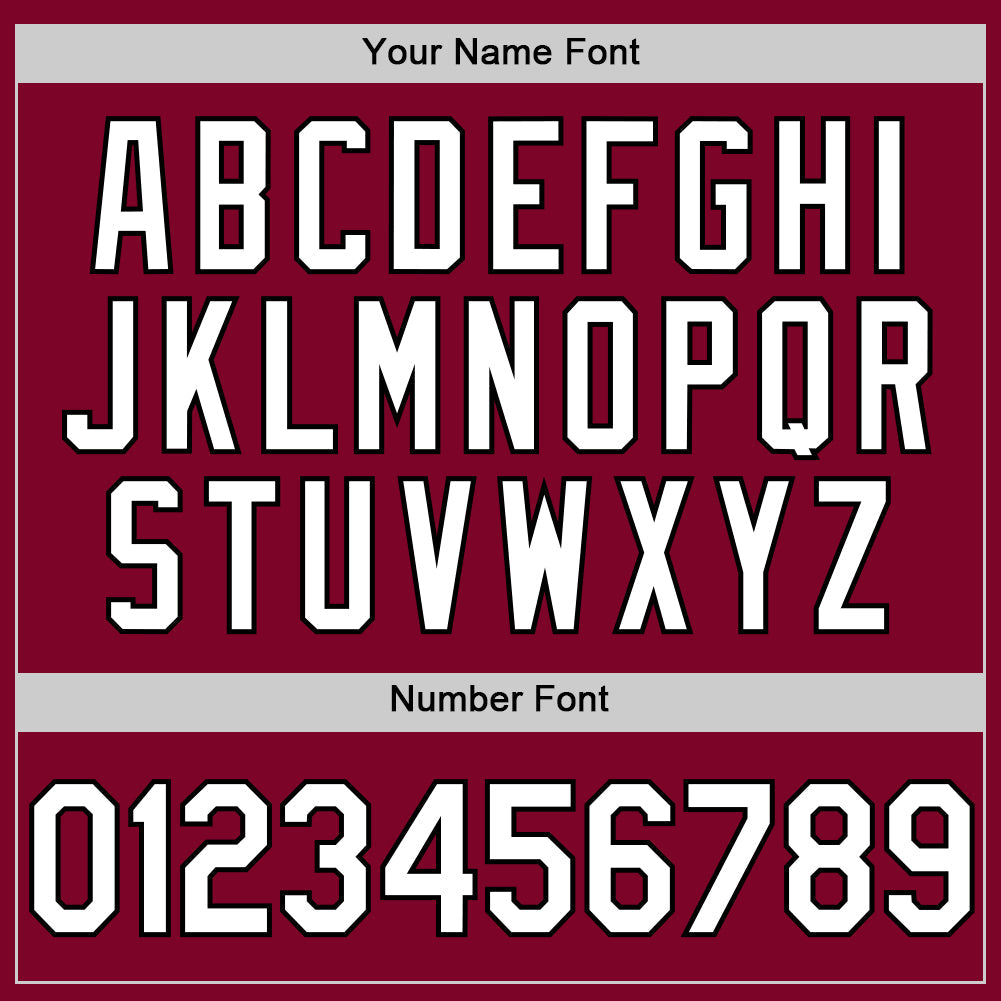 Custom Maroon White-Black Authentic Throwback Baseball Jersey view 5