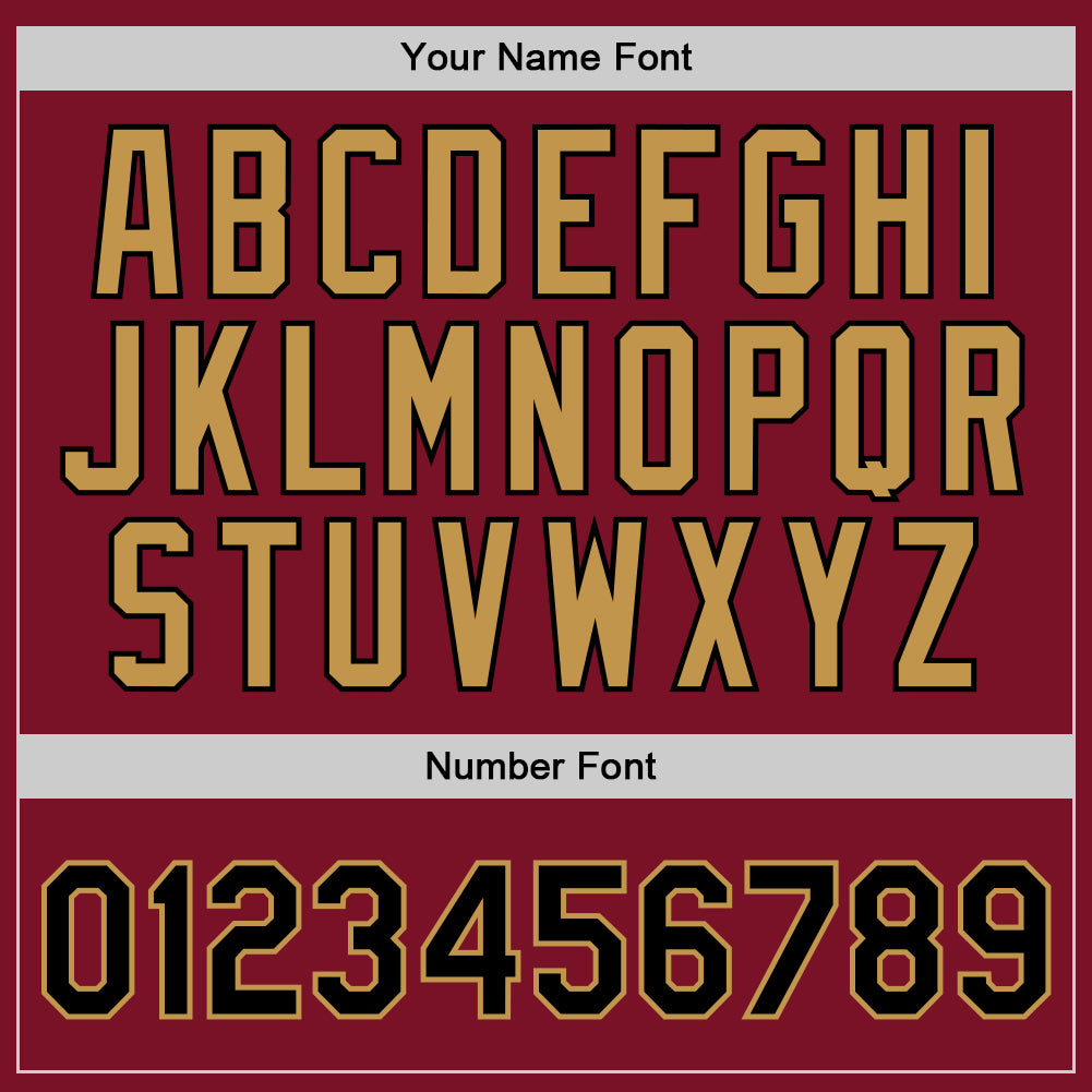 Custom Maroon Black-Old Gold Authentic Throwback Basketball Jersey view 4