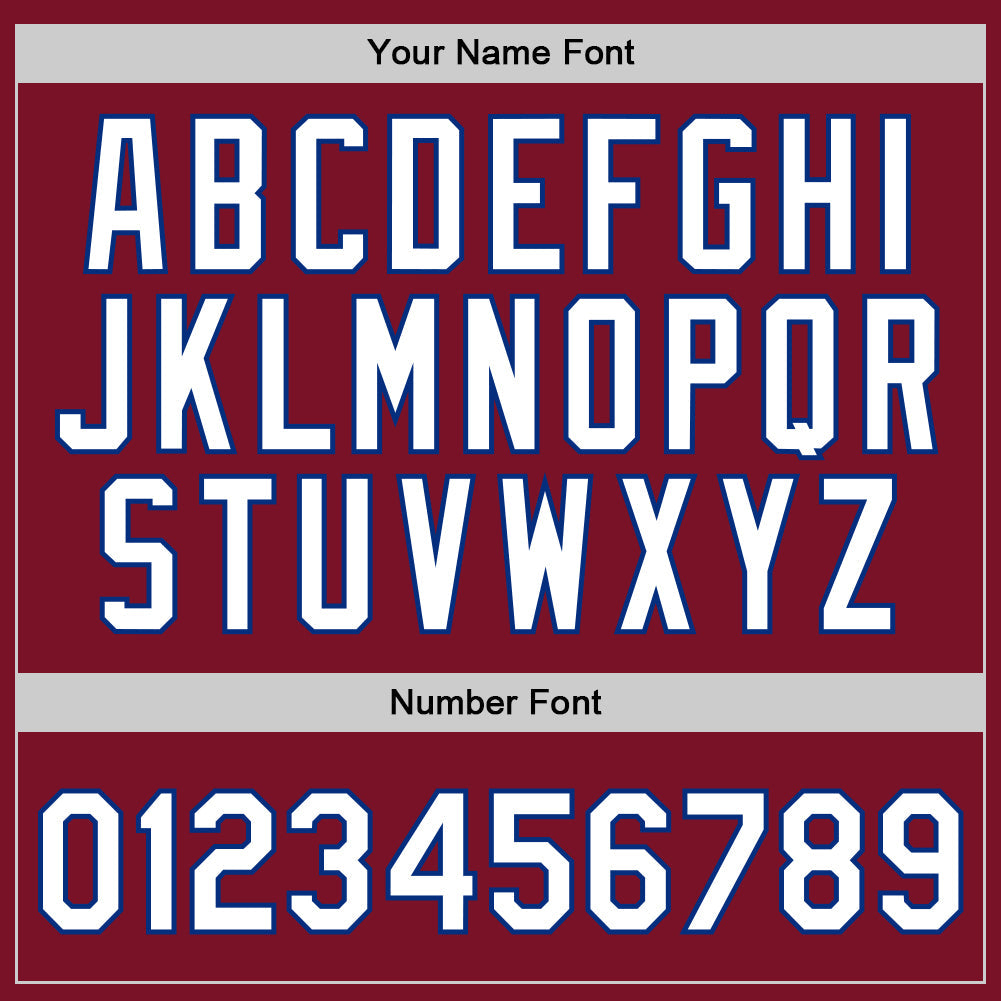Custom Maroon White-Royal Authentic Throwback Basketball Jersey view 4
