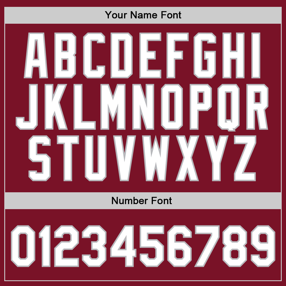 Custom Maroon White-Gray Authentic Throwback Basketball Jersey view 4