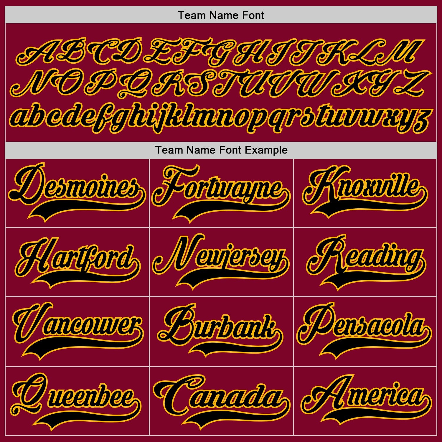 Custom Maroon Black-Gold Hockey Jersey view 4