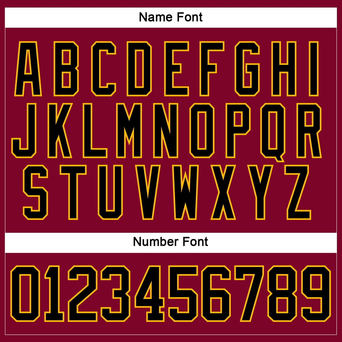 Custom Maroon Black-Gold Hockey Jersey view 5