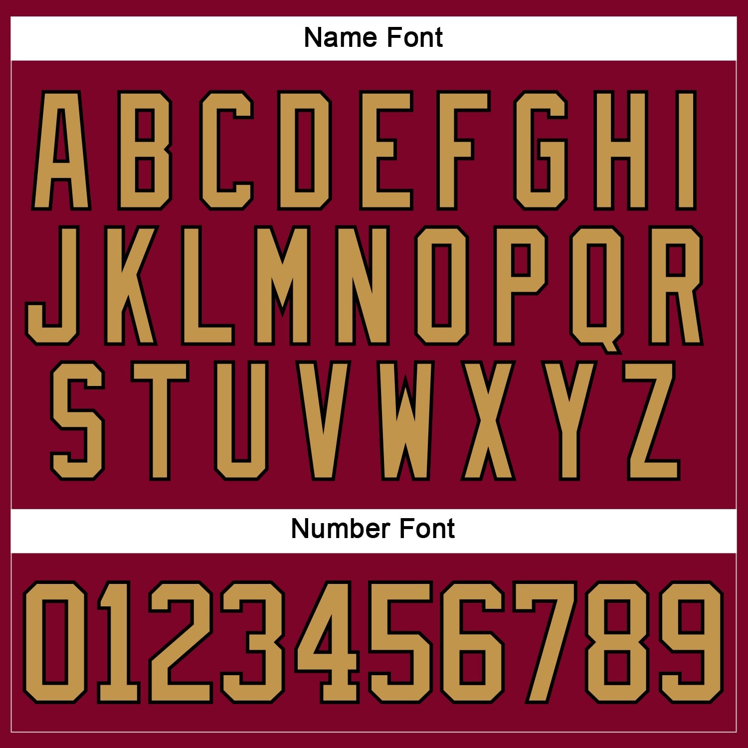 Custom Maroon Old Gold-Black Hockey Jersey view 5