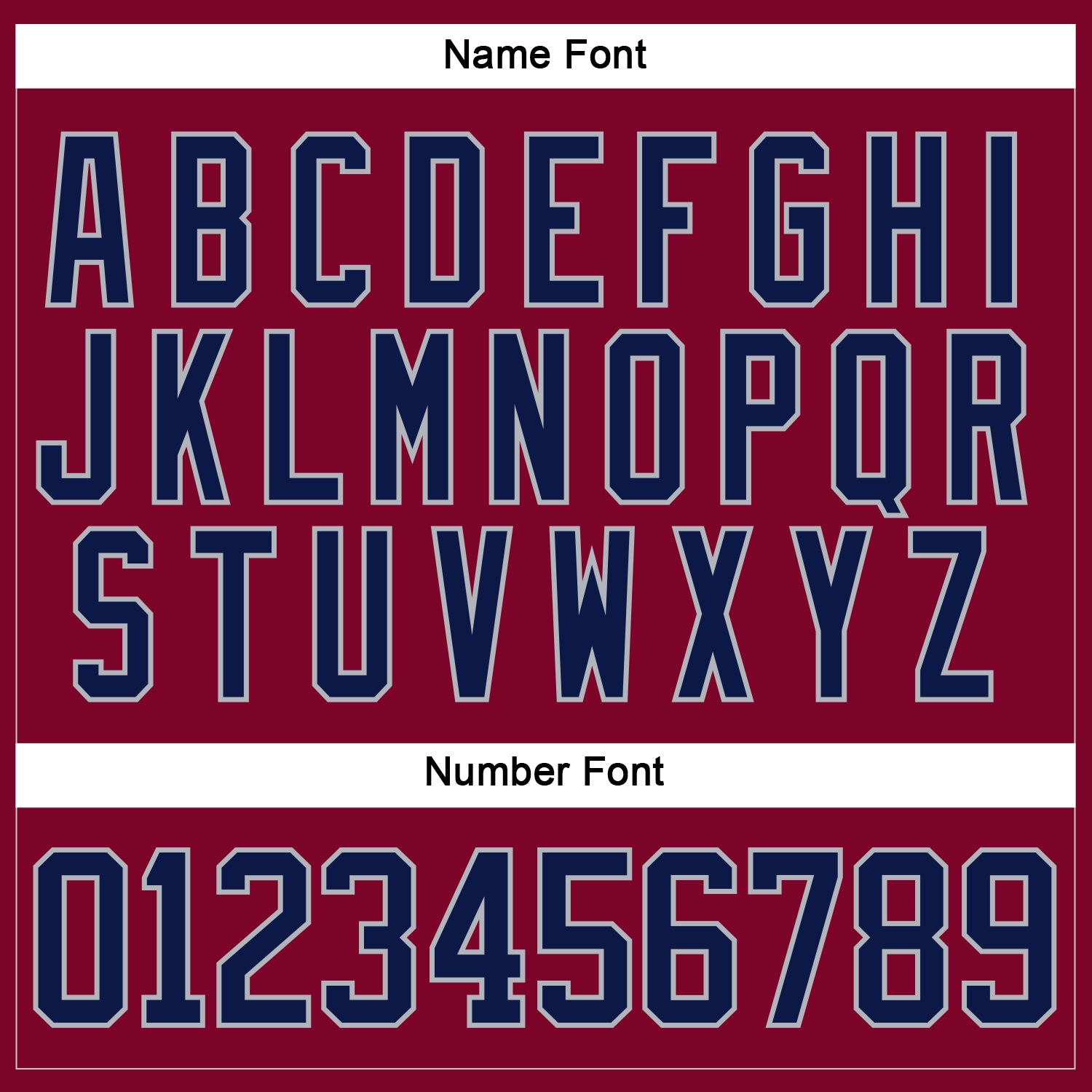 Custom Maroon Navy-Gray Hockey Jersey view 5