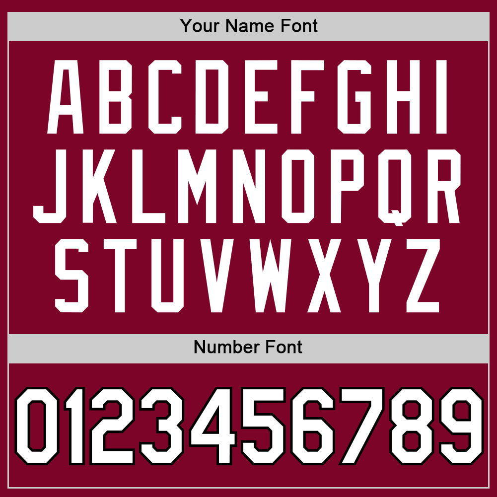 Custom Maroon White-Black Authentic Throwback Basketball Jersey view 4