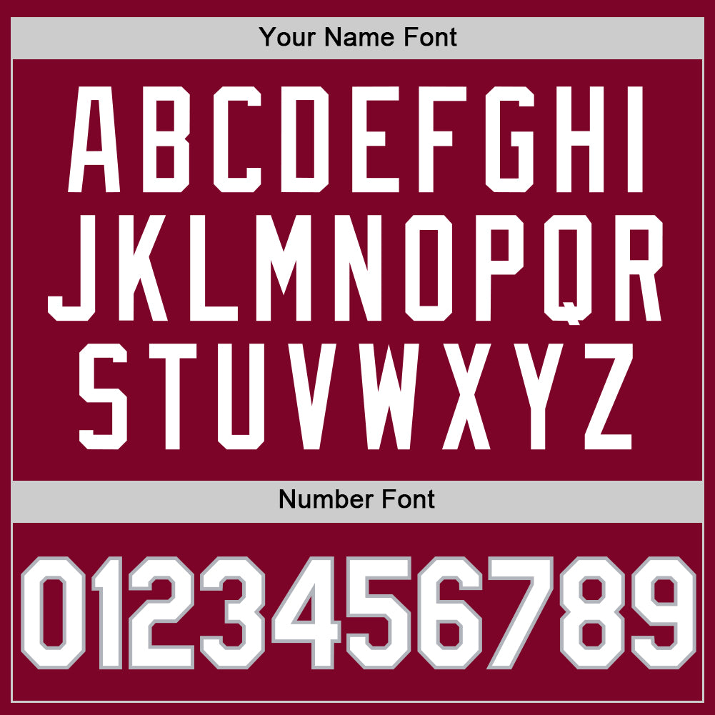 Custom Maroon White-Gray Authentic Throwback Basketball Jersey view 4