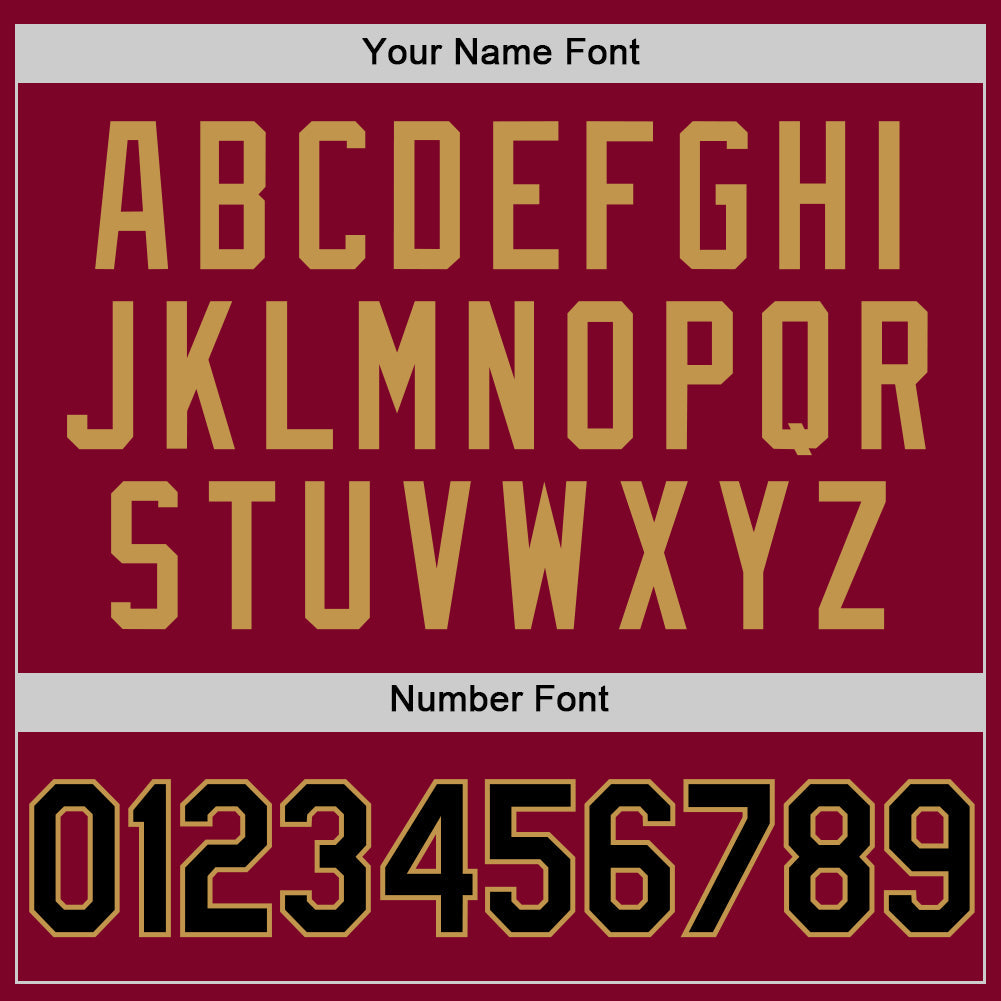 Custom Maroon Black-Old Gold Authentic Throwback Basketball Jersey view 4