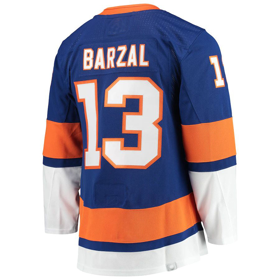 NY.Islanders #13 Mathew Barzal Home Primegreen Authentic Pro Player Jersey Royal Stitched American Hockey Jerseys - Main View