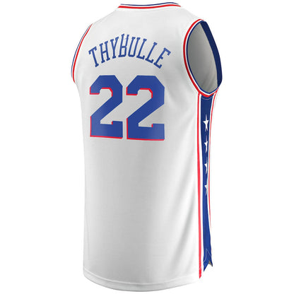 PH.76ers #22 Matisse Thybulle Fanatics Branded 2022-23 Fast Break Replica Jersey White Association Edition Stitched American Basketball Jersey - Main View