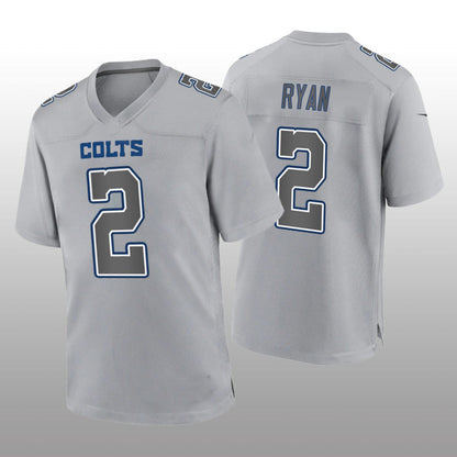 IN.Colts #2 Matt Ryan Gray Game Atmosphere Jersey Stitched American Football Jerseys - Main View