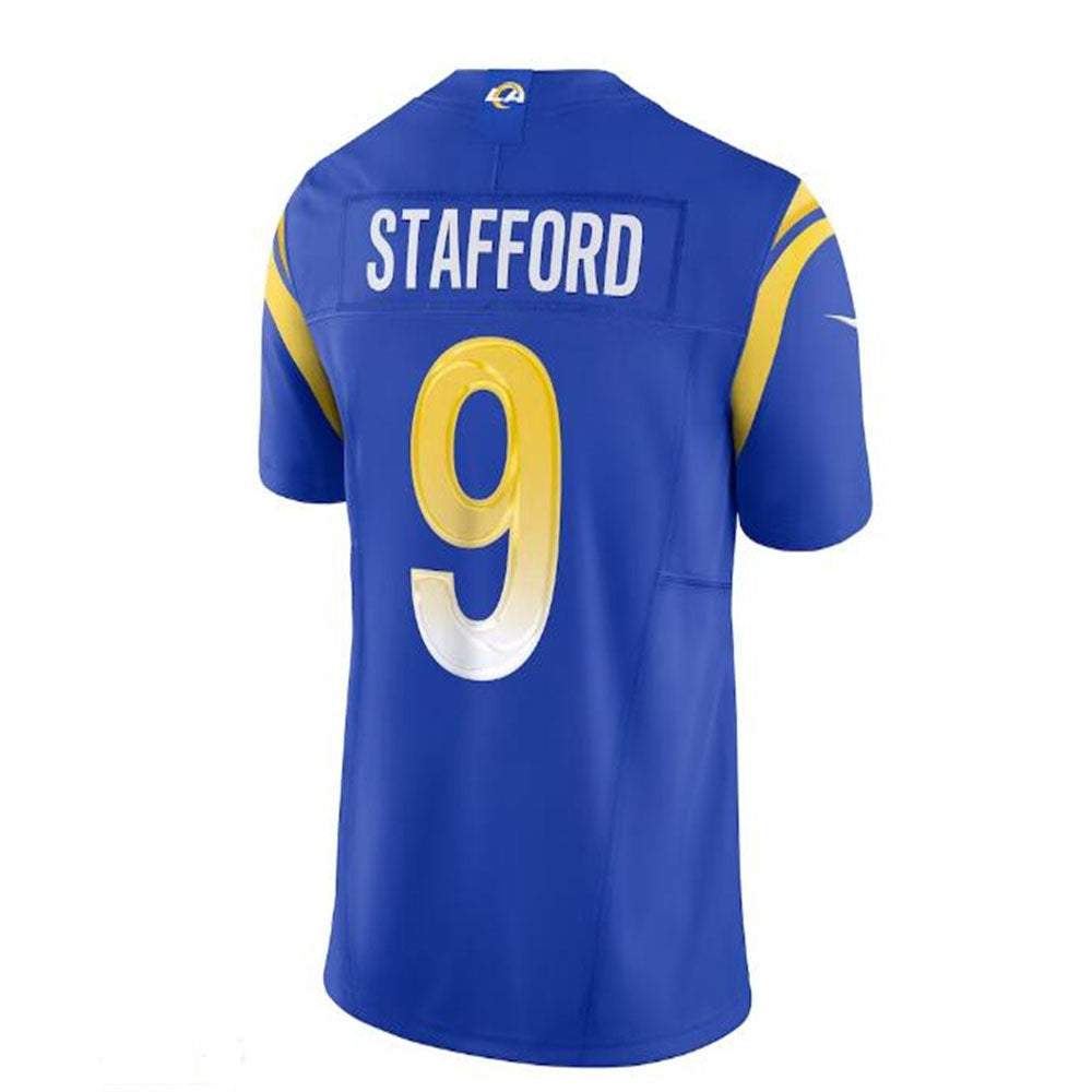 LA,Rams #9 Matthew Stafford Vapor F.U.S.E. Limited Jersey - Royal Stitched American Football Jersey - Main View