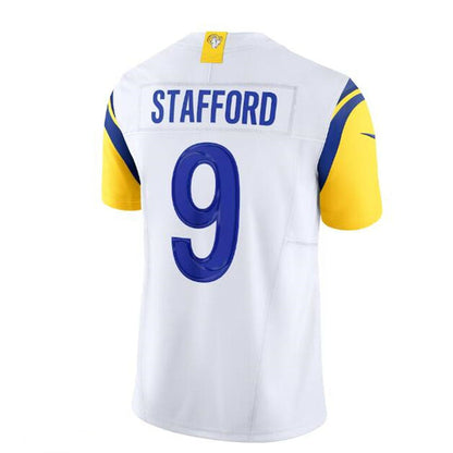 LA,Rams #9 Matthew Stafford Vapor F.U.S.E. Limited Jersey - White Stitched American Football Jersey - Main View