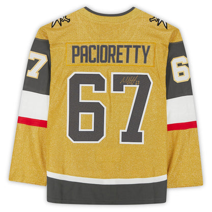 V.Golden Knights #67 Max Pacioretty Fanatics Authentic Autographed Gold Alternate Authentic Jersey Hockey Jerseys - Main View