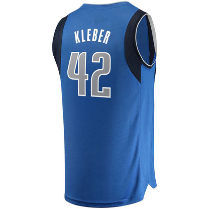 D.Mavericks #42 Maxi Kleber Fanatics Branded Fast Break Replica Team Color Player Jersey Royal Icon Edition Stitched American Basketball Jersey - Main View