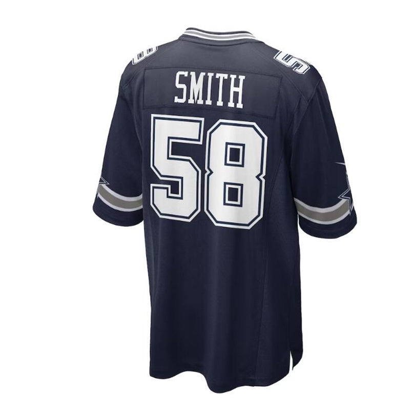 D.Cowboys #58 Mazi Smith 2023 Draft First Round Pick Game Jersey - Navy Stitched American Football Jerseys - Main View