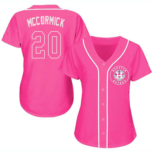 Baseball Jersey Houston Astros Chas McCormick Pink Fashion Stitched Jerseys - Main View