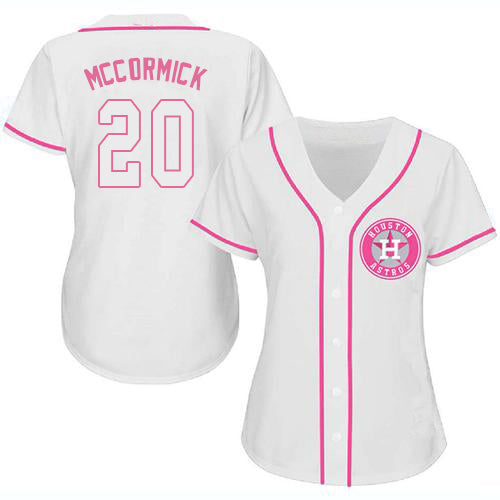 Baseball Jersey Houston Astros Chas McCormick White Fashion Stitched Jerseys - Main View