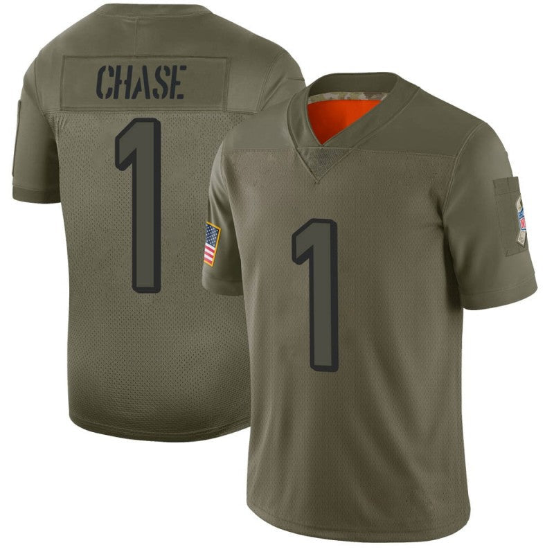 Men's #1 Ja'Marr Chase C.Bengal Limited Stitched Jerseys Football view 4