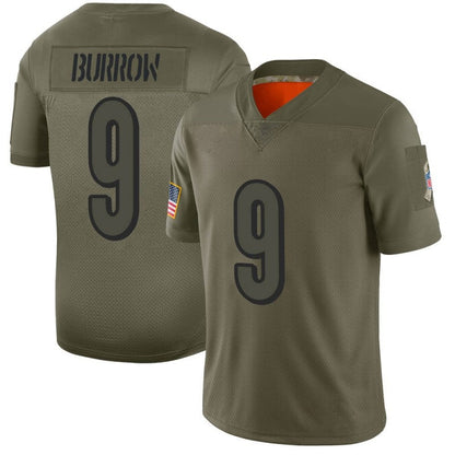 Men's #9 Joe Burrow C.Bengal Limited Stitched Jerseys Football view 4