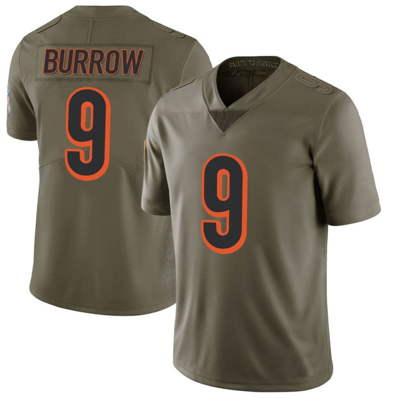 Men's #9 Joe Burrow C.Bengal Limited Stitched Jerseys Football view 5