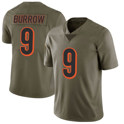 Men's #9 Joe Burrow C.Bengal Limited Stitched Jerseys Football view 5