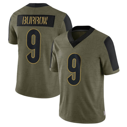 Men's #9 Joe Burrow C.Bengal Limited Stitched Jerseys Football view 6