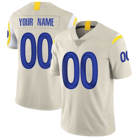 Custom LA.Rams Bone Stitched Limited Jerseys 2022 Super Bowl LVI Football Jerseys - Main View