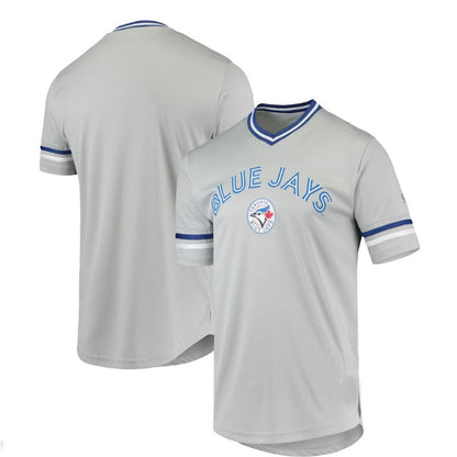 Toronto Blue Jays Gray Replica V-Neck Jersey Baseball Jerseys - Main View