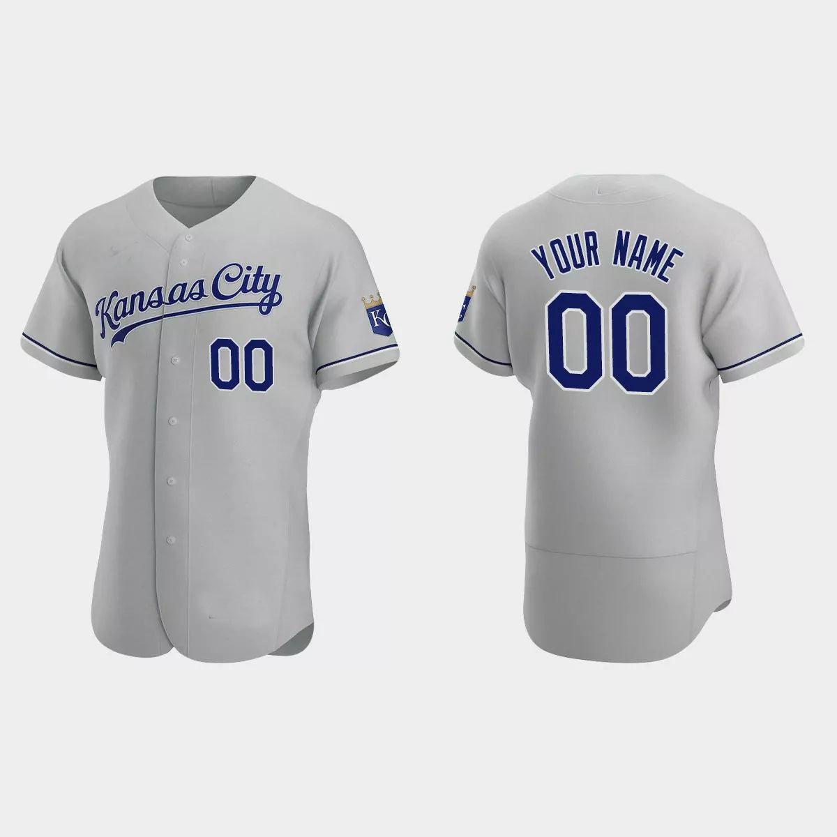 Custom Los Angeles Angels Gray Authentic 2020 Road Jersey Stitched Baseball Jerseys - Main View