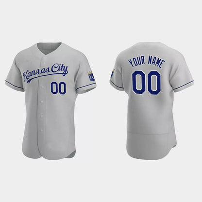 Custom Los Angeles Angels Gray Authentic 2020 Road Jersey Stitched Baseball Jerseys - Main View