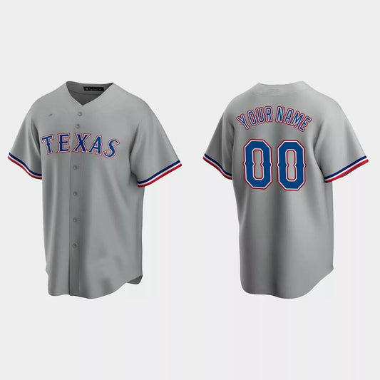 Custom Los Angeles Angels Gray Replica Road Custom Jersey Stitched Baseball Jerseys - Main View