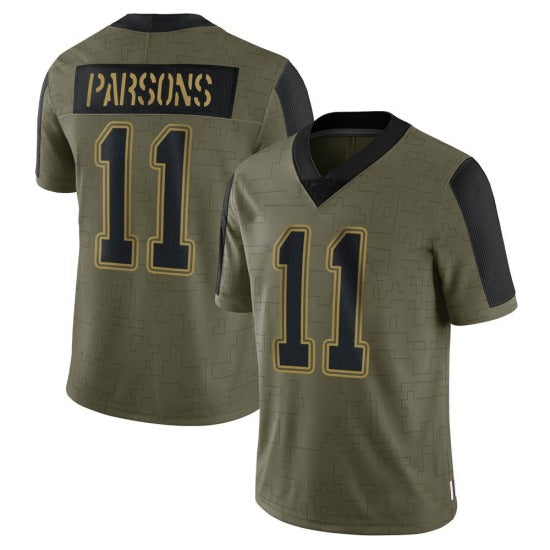 Mens Number 11 Micah Parsons D.Cowboy Limited Stitched Jerseys view 3