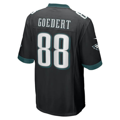 P.Eagles #88 Dallas Goedert Black Game Jersey Stitched American Football Jerseys - Main View