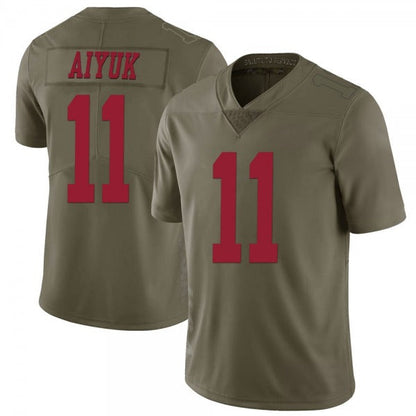Men's #11 Brandon Aiyuk SF.49ers Limited Stitched Jerseys view 2