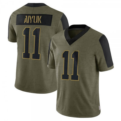Men's #11 Brandon Aiyuk SF.49ers Limited Stitched Jerseys view 6