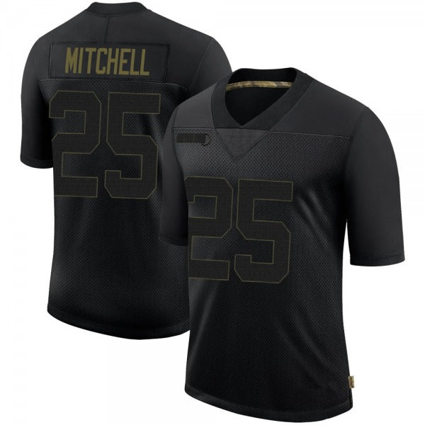 Men's #25 Elijah Mitchell SF.49ers Limited Stitched Jerseys view 3
