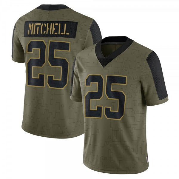 Men's #25 Elijah Mitchell SF.49ers Limited Stitched Jerseys view 4