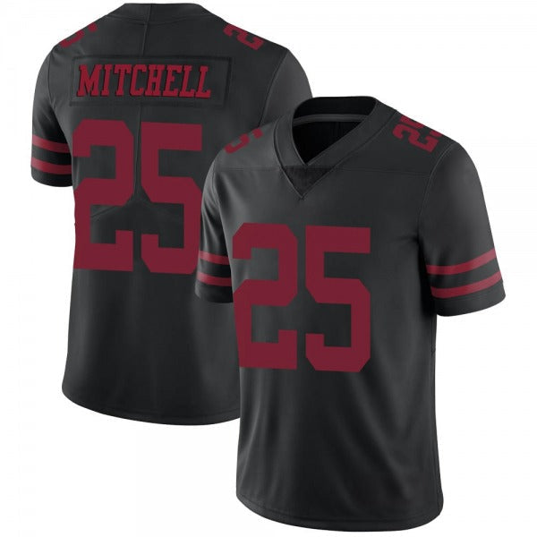 Men's #25 Elijah Mitchell SF.49ers Limited Stitched Jerseys view 5